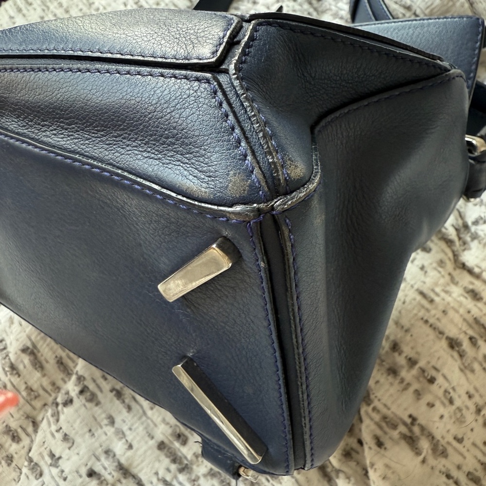 Loewe Small Puzzle Bag in Marine Blue - Picture 6 of 11